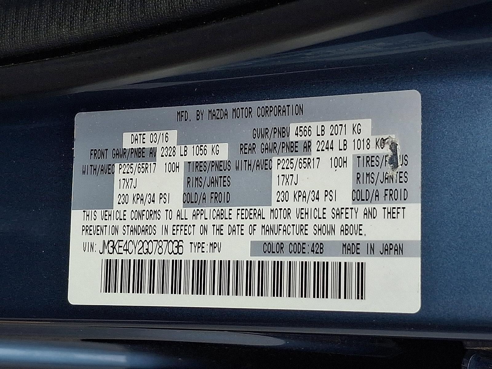 2016 Mazda Mazda CX-5 2016.5 AWD 4dr Auto Touring