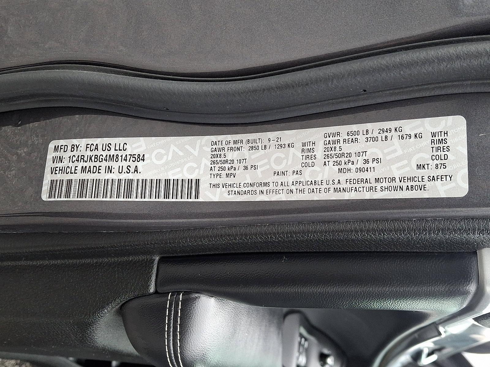 2021 Jeep Grand Cherokee L Limited 4x4