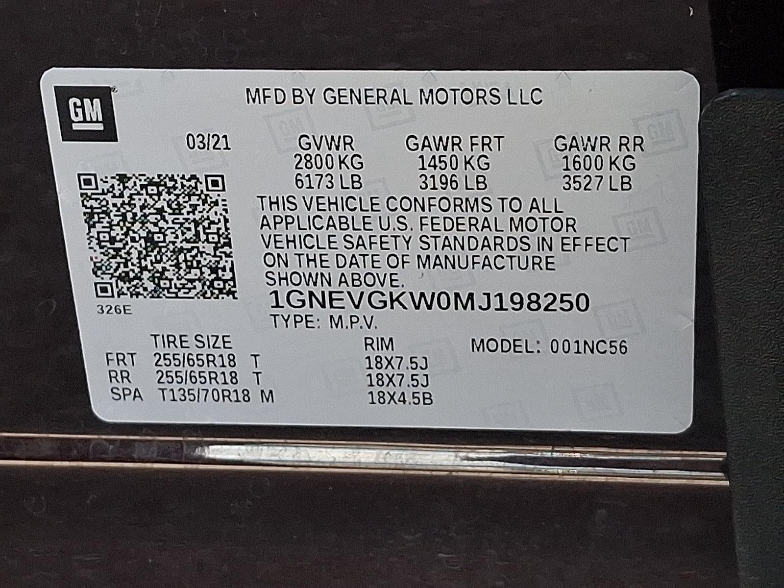 2021 Chevrolet Traverse AWD 1LT