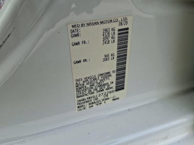 2020 Nissan Altima 2.5 S Sedan