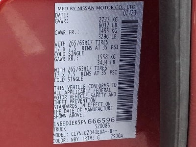 2023 Nissan Frontier Crew Cab SV