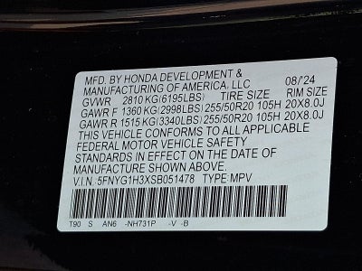 2025 Honda Pilot Sport AWD