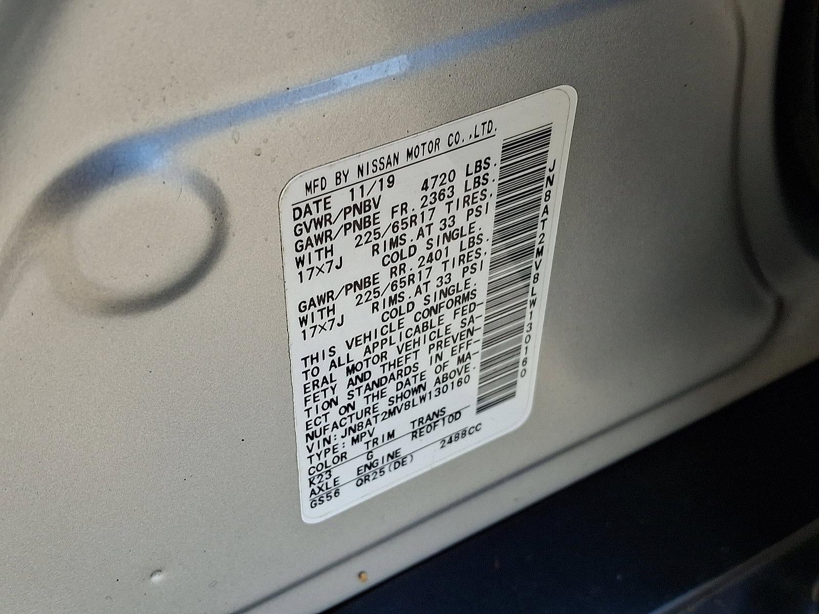 2020 Nissan Rogue AWD SV