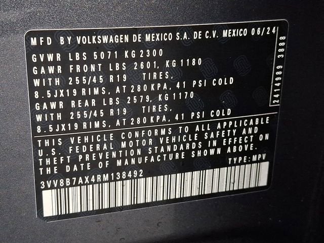 2024 Volkswagen Tiguan SE R-Line Black