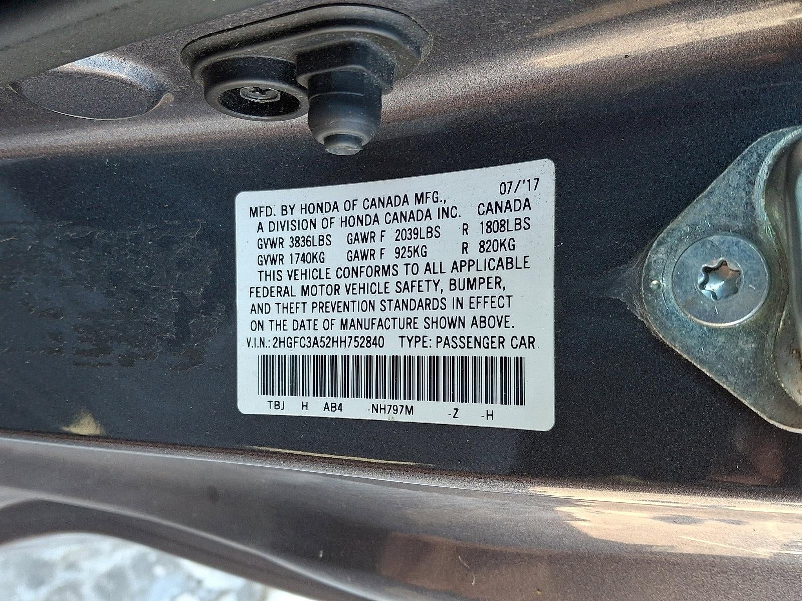 2017 Honda Civic Coupe Si Manual