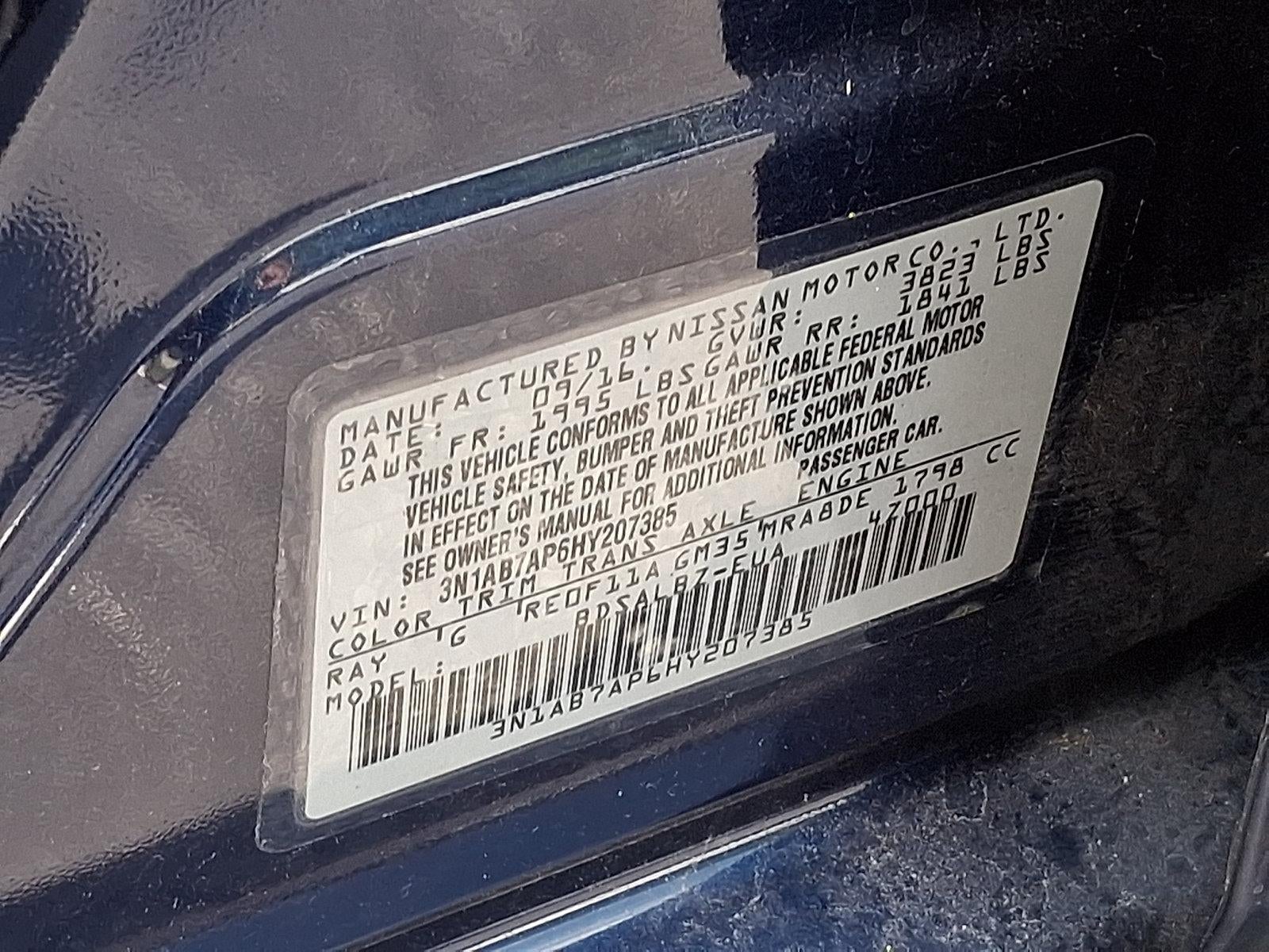 2017 Nissan Sentra S CVT