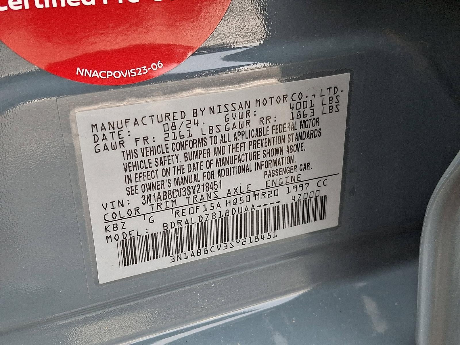 2025 Nissan Sentra SV