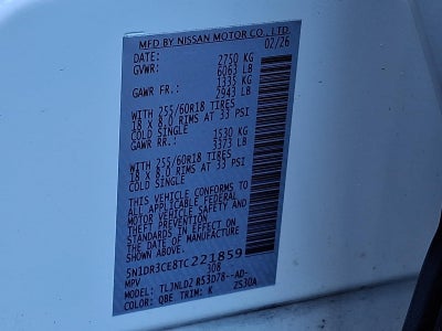 2026 Nissan Pathfinder SL