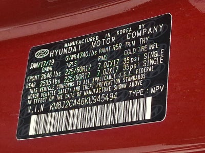 2019 Hyundai TUCSON SE