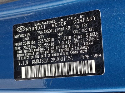 2019 Hyundai TUCSON SEL