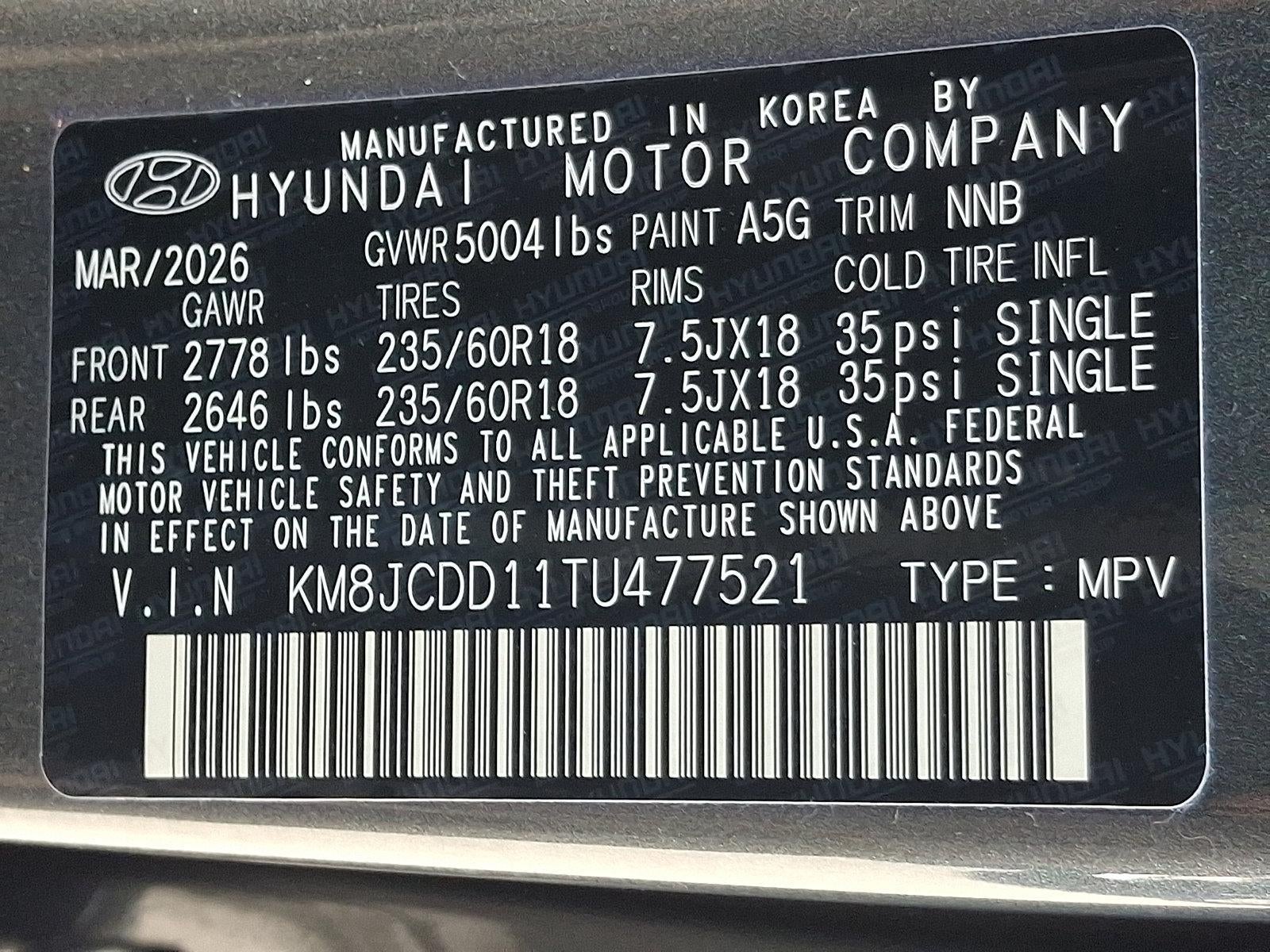 2026 Hyundai TUCSON Hybrid SEL Convenience