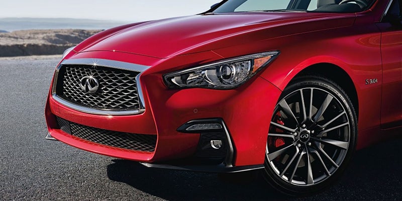 2020 INFINITI Q50 vs Audi S4 comparison chart with specs and pricing