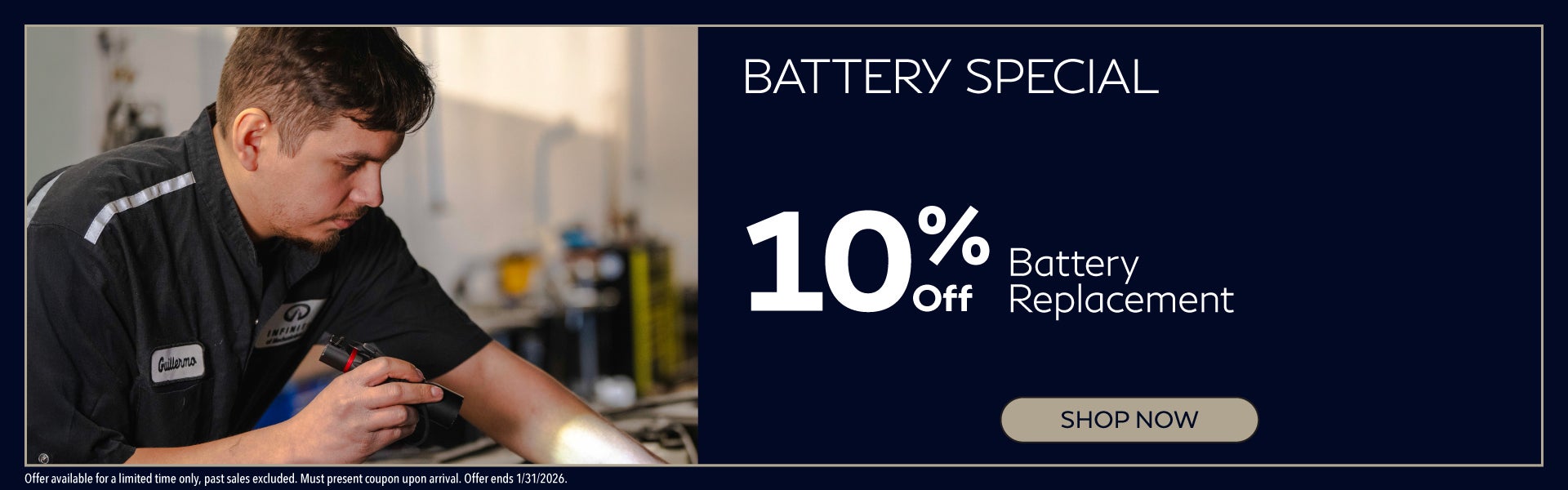 10% Off Battery Replacement