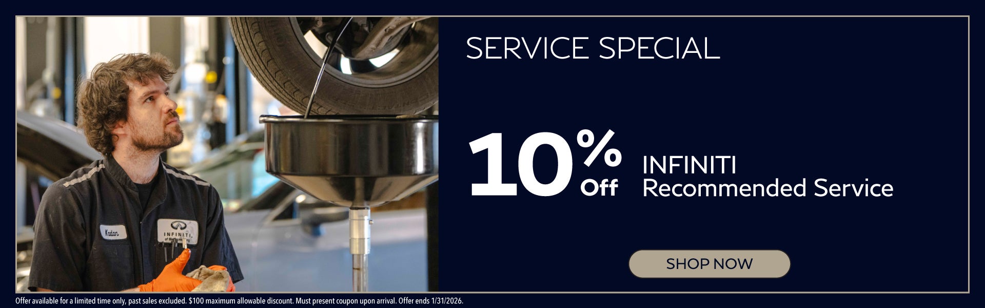 10% off Service