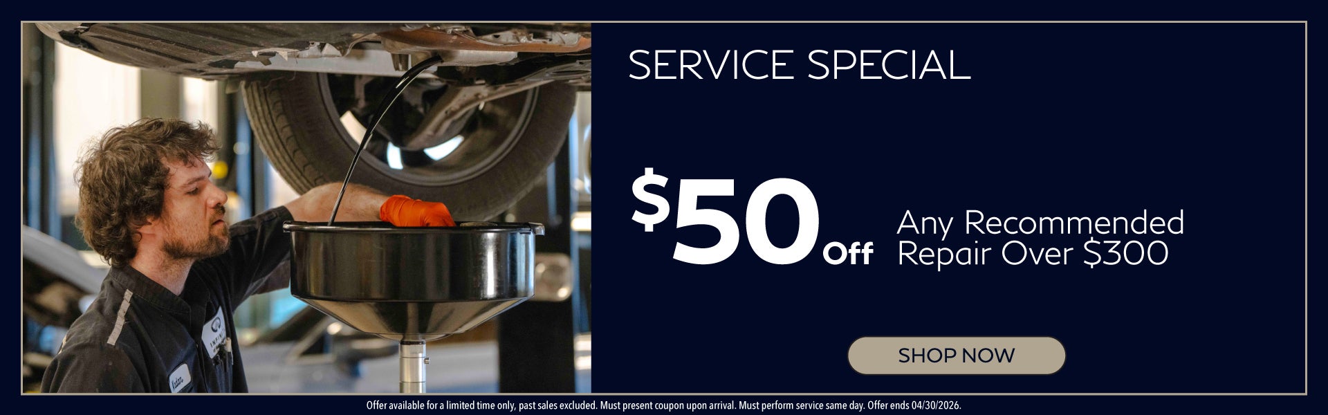 $50 Off Any Recommended Repair Over $300