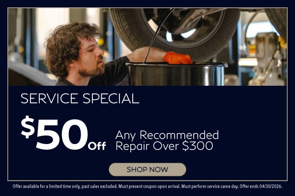 $50 Off Any Recommended Repair Over $300