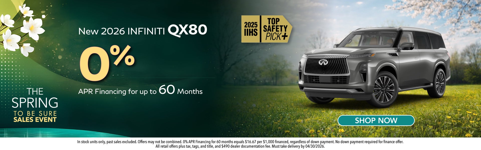 New 2026 INFINITI QX80 Models