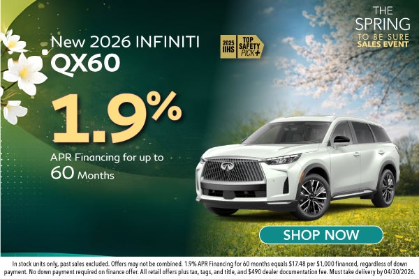 New 2026 INFINITI QX60 Models
