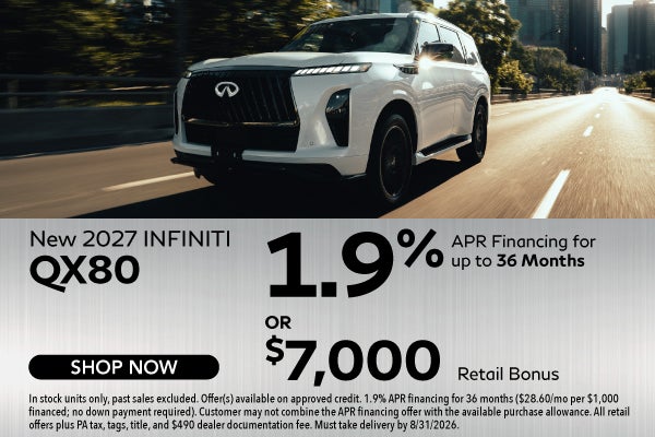 New 2026 INFINITI QX8