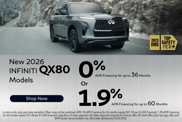 New 2026 INFINITI QX80 Models