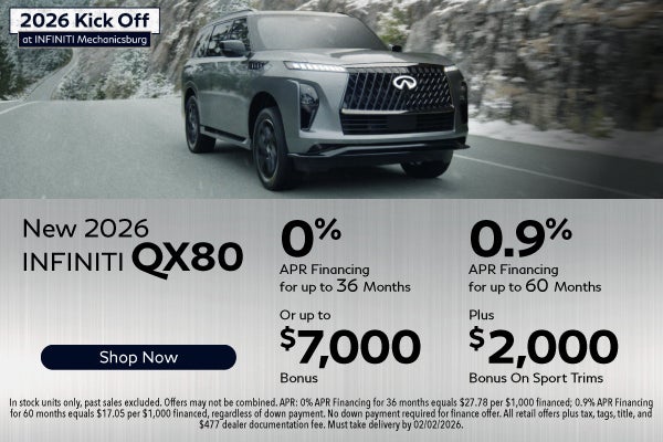 New 2026 INFINITI QX80 Models