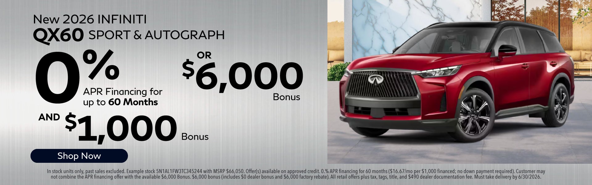 New 2026 Infiniti QX60 Sport & Autograph