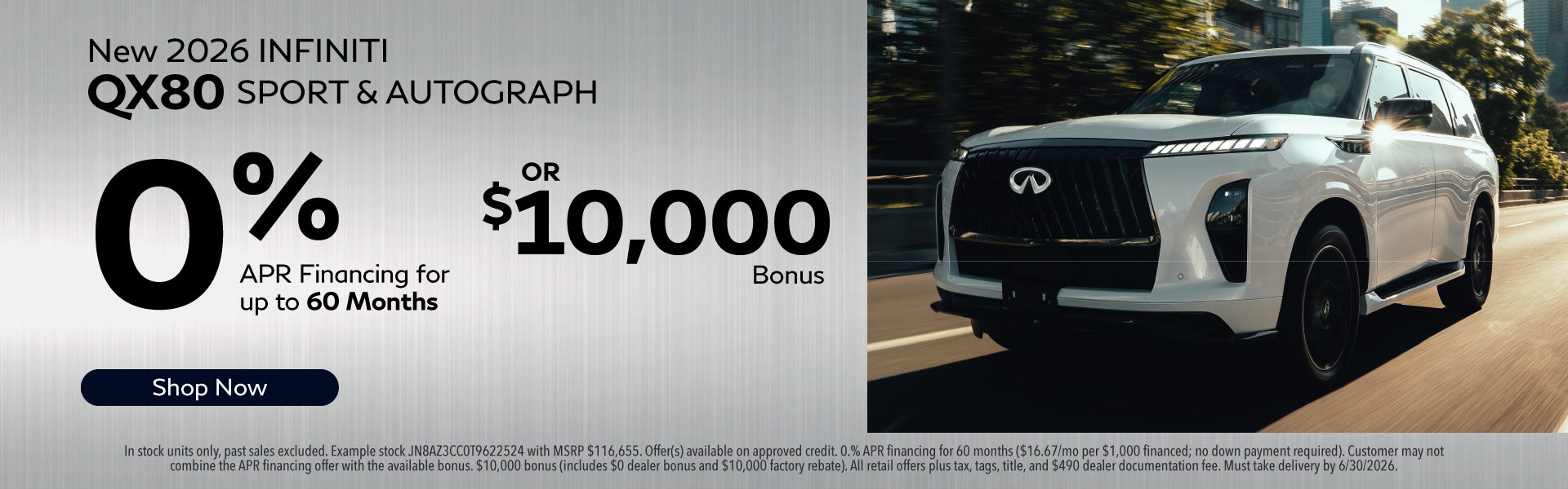 New 2026 Infiniti QX80 Sport & Autograph
