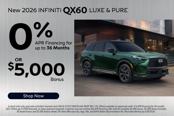 New 2026 Infiniti QX60 LUXE & PURE