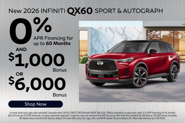 New 2026 Infiniti QX60 Sport & Autograph