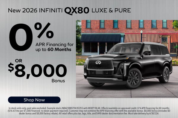 New 2026 Infiniti QX80 LUXE & PUR