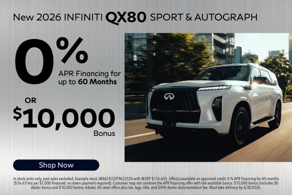New 2026 Infiniti QX80 Sport & Autograph