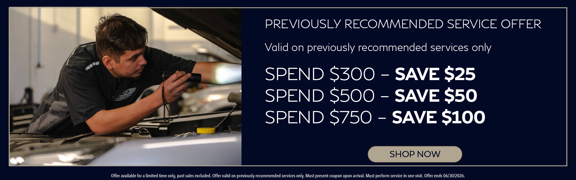 Previously Recommended Service Offer