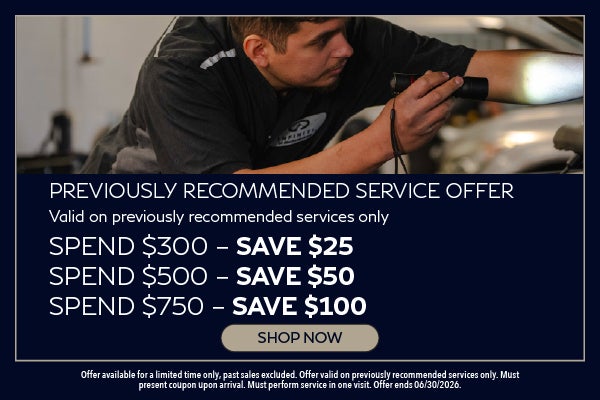 Previously Recommended Service Offer