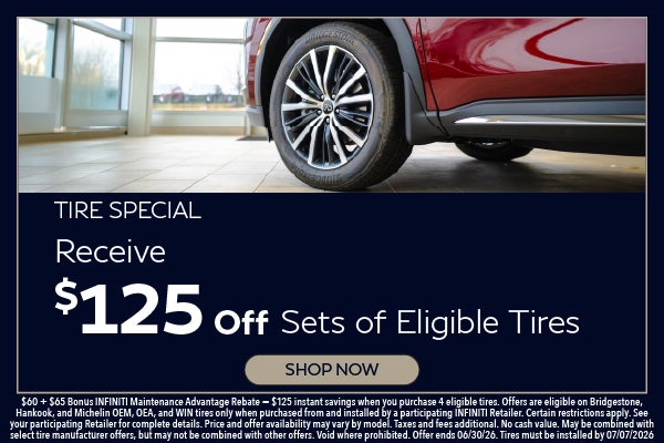 Receive $125 Off Sets of Eligible Tires