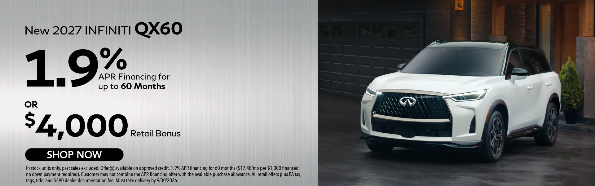 New 2027 INFINTI QX60